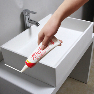 洗碗槽水池胶坐便器密封缝隙防水洗手盆防漏补漏无异味填缝安装