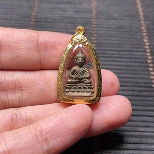 星辰泰佛龙婆卡贤药师佛2536小模九宝铜金壳带卡