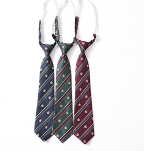 高端精品尖货领带英伦韩JK日系皇冠条纹银丝学生全新领带