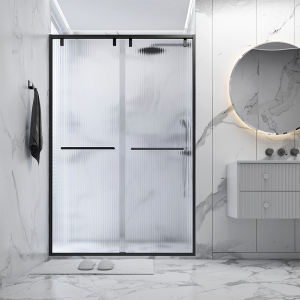 淋浴房一字型浴室玻璃定制淋浴隔断干湿分离隔断卫生间移门推拉门