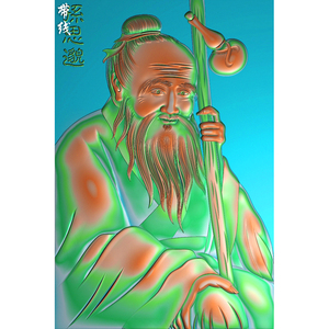 精雕图人物挂屏