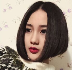 假发女短发帅气bobo头内扣修脸中分斜刘海蓬松自然波波头中性女生