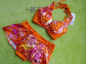 宝宝猪518淘宝现货伊维斯泳衣新品印花一字肩连体泳衣沙滩裙