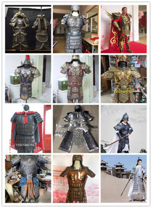 定制定做古代将军盔甲战袍真人铠甲岳飞元帅盔甲古装成人可穿服装