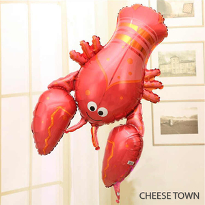 美国进口A牌Anagram龙虾铝膜气球 海鲜澳龙海洋美味生日餐厅排挡