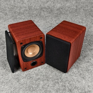 新品人声甜hifi发烧3寸全频音箱木质无源音响桌面胆机2.0环绕音箱