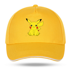 精灵宝可梦皮卡丘比卡丘动漫周边ins鸭舌帽男女学生太阳棒球帽子