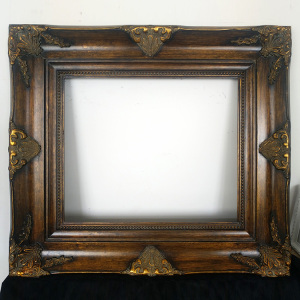 欧式实木画框油画款装裱木色做旧油画画框宽度16.5cm厚度4.5cm