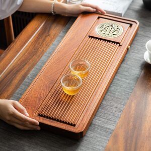 竹小茶海盘家用茶盘茶台式沥水储水实木茶具迷你干泡托盘日式茶海