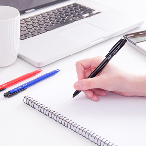 得力s310中油笔速干圆珠笔0.7mm办公文具大容量用笔盒装40支包邮