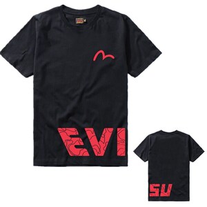 日系潮牌福神百搭男女情侣款经典海鸥字母印花学生短袖圆领t恤