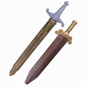 儿童玩具带鞘表演道具塑料仿真刀剑国王佩剑罗马侍卫勇士剑铠甲剑