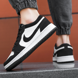 官网安踏aj男鞋烟灰冬季空军一号篮球鞋高帮扣碎运动板鞋aj1女鞋