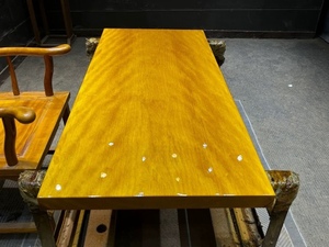 金丝楠木实木大板茶桌135-60-5