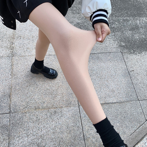 jk制服加绒加厚光腿神器超自然肉色保暖打底连裤丝袜女秋冬季裸感