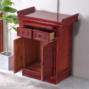 香樟木实木供桌神台农村家用祖先供奉台佛台香案供台新中式财神桌