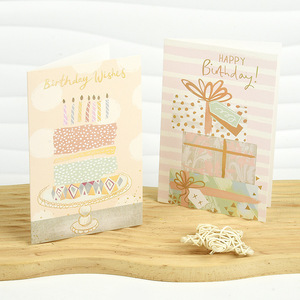 生日贺卡韩国创意高级感ins风儿童生日祝福卡片邀请卡手写留言卡