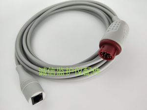 兼容迈瑞T5 IPM监护仪有创压血压电缆IBP连接线转雅培压力传感器