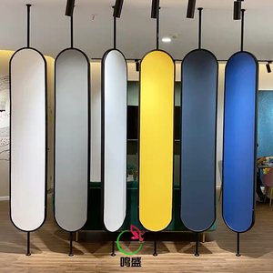 艺术油漆漆涂料硅藻泥免漆板墙布展架多功能屏风双面旋转展示架