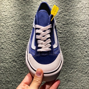 万斯休闲鞋权志龙蓝色黑色杀人鲸半月包头男女潮鞋经典复古帆布鞋