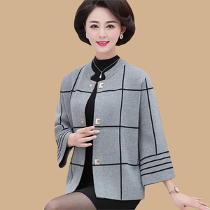 中老年女装外套春秋红开衫-淘宝拼多多热销中老年女装外套春秋红开衫