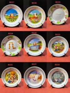 日本回流世界名作剧场宫崎骏不二家卡通动漫人物赏盘碟子陶瓷盘子