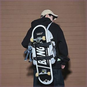 背包男旅游嘻哈潮牌机能户外街头大容量滑板书包女夏季旅行双肩包