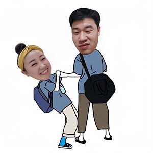 情侣照真人抠图真人头像抠图修图p图情侣头像朋友圈素材恶搞p图