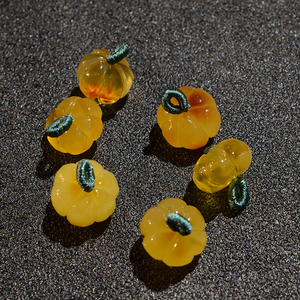 纯天然琥珀蜜蜡南瓜珠小瓜珠灯笼配件配饰手链项链挂雕件散珠diy