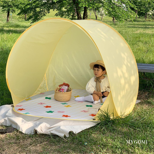 韩国ins宝宝帐篷速开便携儿童野营沙滩海边遮阳棚折叠室内玩具屋