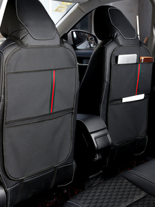 汽车座椅后背防踢垫车用椅背置物收纳袋后座后排儿童防踢贴防磨垫