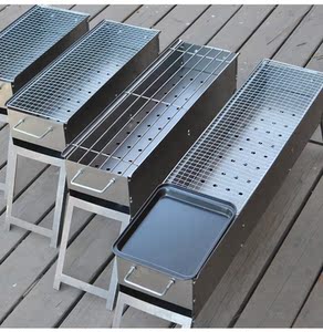 碳钢羊排烧烤架加厚折叠式烤肉露营烤全羊烧炭焊接多功能可拆卸