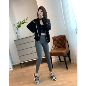 紧腿裤女运动九分