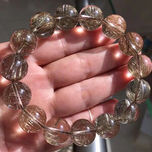 发丝水晶银手链