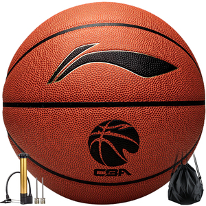 李宁(li-ning) cba联赛官方比赛用球蓝球pu篮球 7号 lbqk807-3