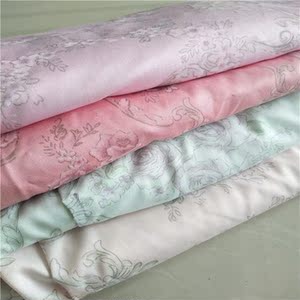 【25】60支莱赛尔纤维天丝贡缎印花夏凉床品被罩床单布料面料四件