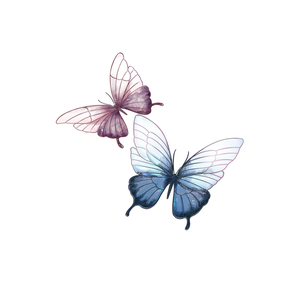 手绘韩国ins风纹身贴防水女持久仿真彩色蝴蝶后背胸部性感遮疤