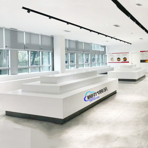 长方形流水台中岛展示台服装店鞋包多功能可移动鲜花促销展台定做