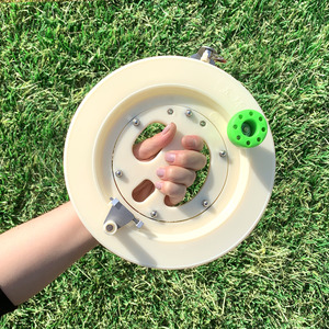 风筝线轮儿童手握轮ABS塑料轴承白轮带线放飞轮成人海钓收线鱼轮