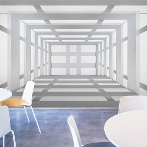 3d立体视觉墙纸北欧延伸空间工作室直播拍照背景墙几何科技感壁纸