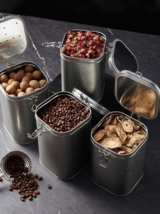 咖啡豆密封罐海参天麻包装桶石斛三七粉中药材保鲜罐单向排气铁罐