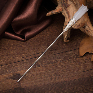 步步惊心同款木兰簪白玉兰发簪古装汉服头饰发饰长款步摇簪子包邮