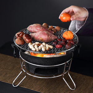 炭火围炉煮茶家用室内烤茶罐罐茶煮茶器碳炉烧烤小丁炉炭炉小火炉