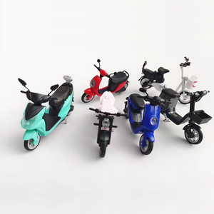 6款电动车拼装模型 1/24正版4D塑料概念小摩托车玩具DIY装饰摆件