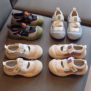 女童运动鞋2021秋款儿童软底丑萌休闲大头鞋男童圆头防滑板鞋潮鞋