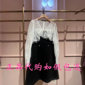 2023年春季新款GCCG女装931-L7103典雅黑蕾丝连衣裙¥1499