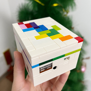 乐高积木解密盒彩虹之路机关puzzle玩具七彩魔盒售卖机高难度解密