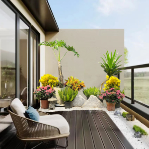 阳台绿植造景设计大型盆栽室内外橱窗商场装饰网红植物花卉盆景真