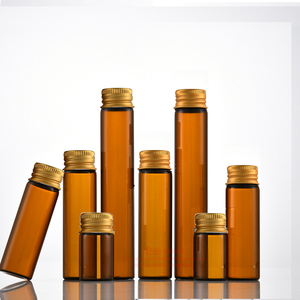 食品级棕色玻璃药水瓶菌种瓶带盖10ml密封茶色口服液瓶迷你小空瓶