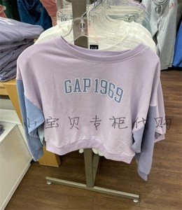 国内代购Gap女童新LOGO法式圈织软卫衣新款837232童装上衣795376